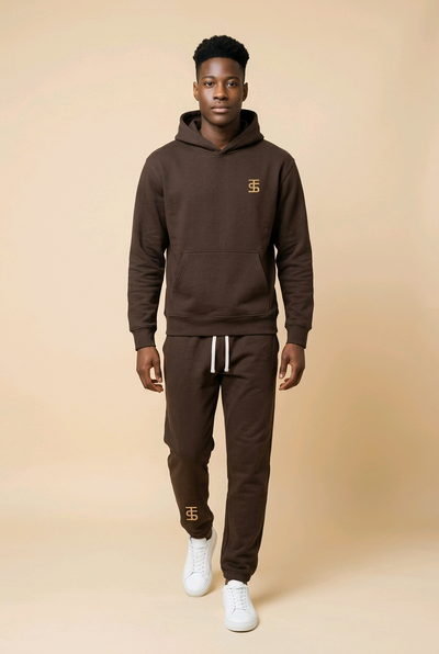 TS Hoodie + Jogger coffee